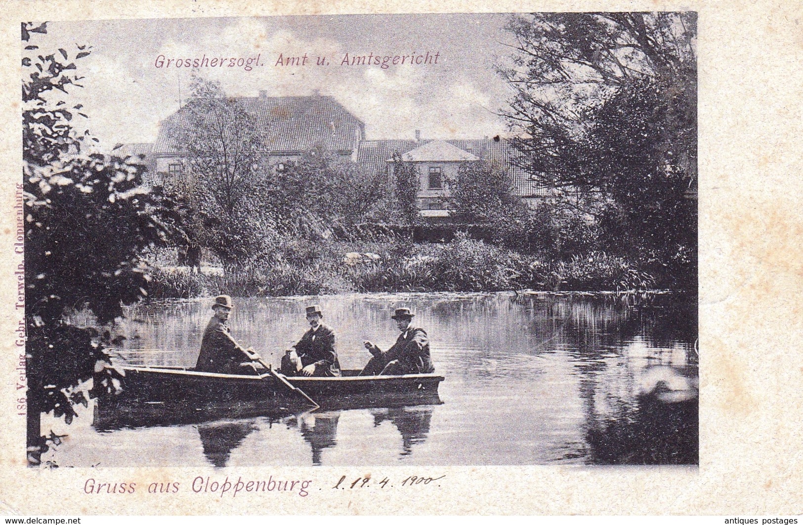 Postkarte Gruss Aux Cloppenburg 1900 Deutschland Taxe - Covers & Documents