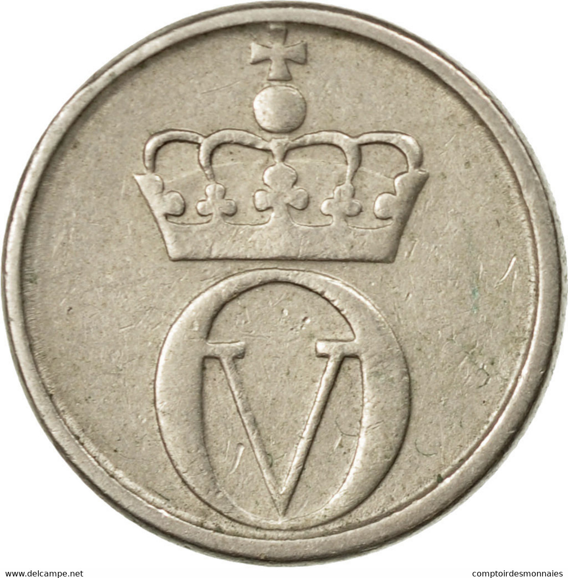 Monnaie, Norvège, Olav V, 10 Öre, 1960, TTB, Copper-nickel, KM:411 - Norvegia