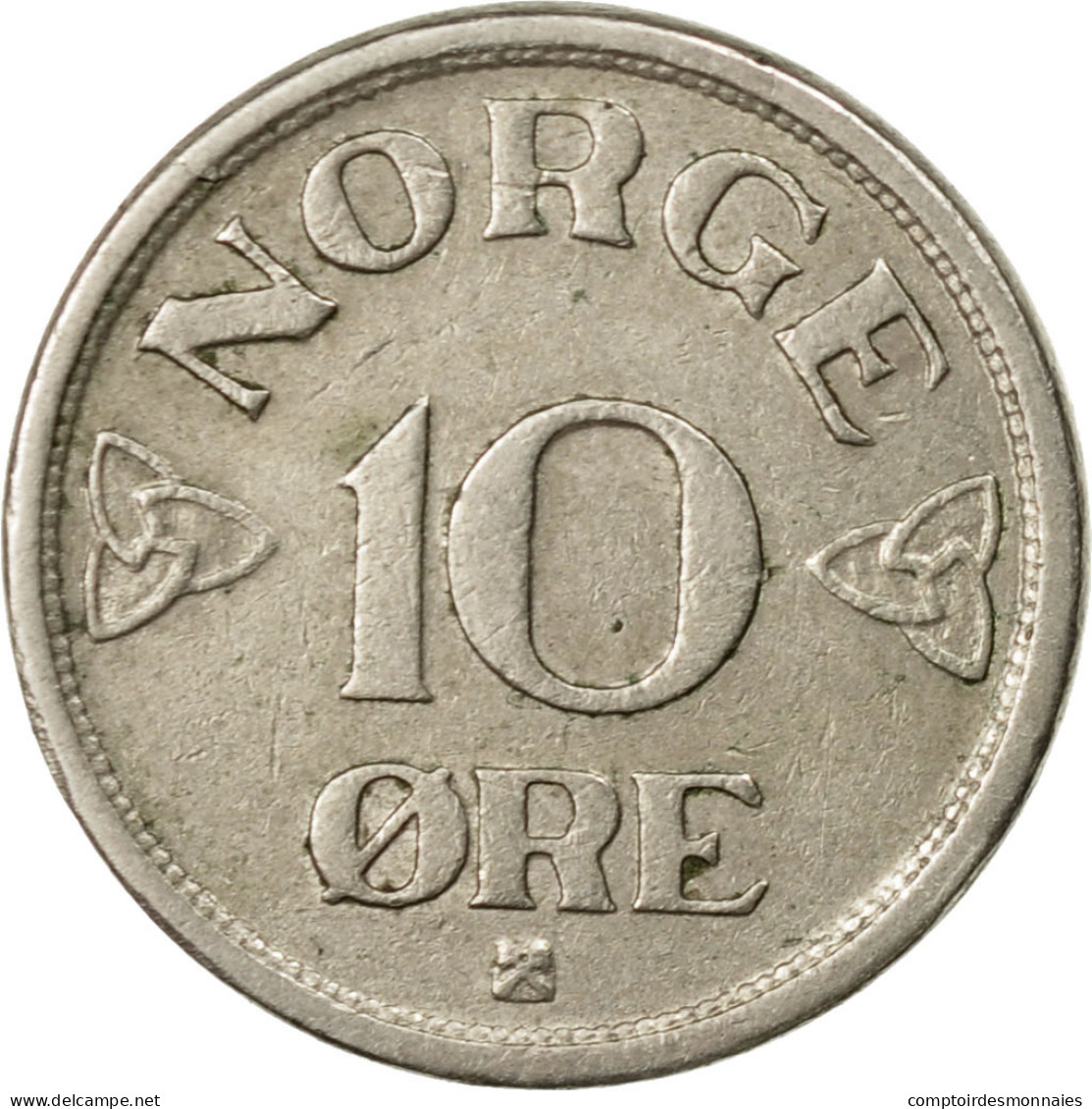 Monnaie, Norvège, Haakon VII, 10 Öre, 1954, TTB, Copper-nickel, KM:396 - Norvège