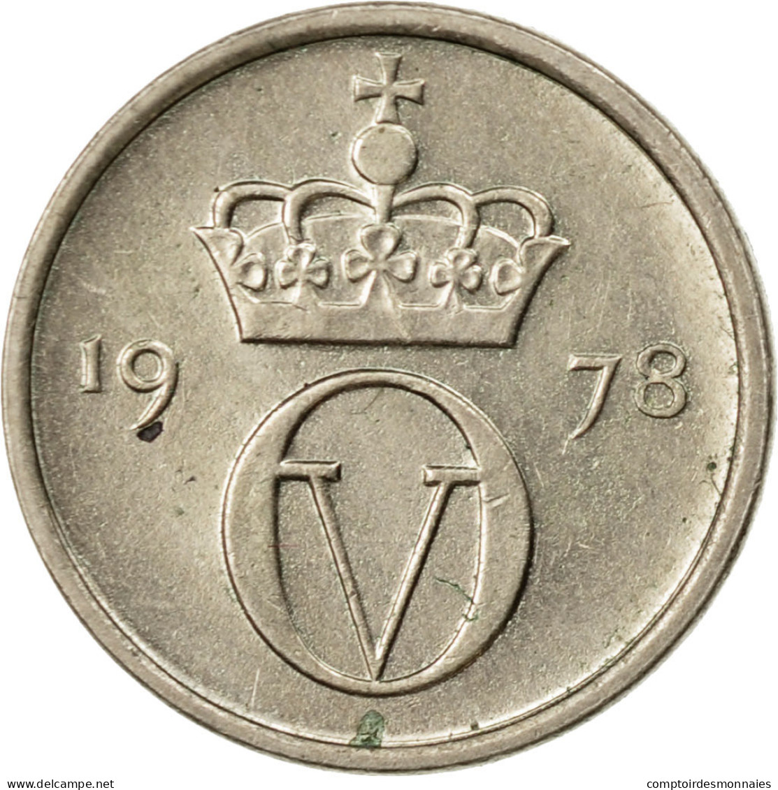 Monnaie, Norvège, Olav V, 10 Öre, 1978, TTB, Copper-nickel, KM:416 - Norvège