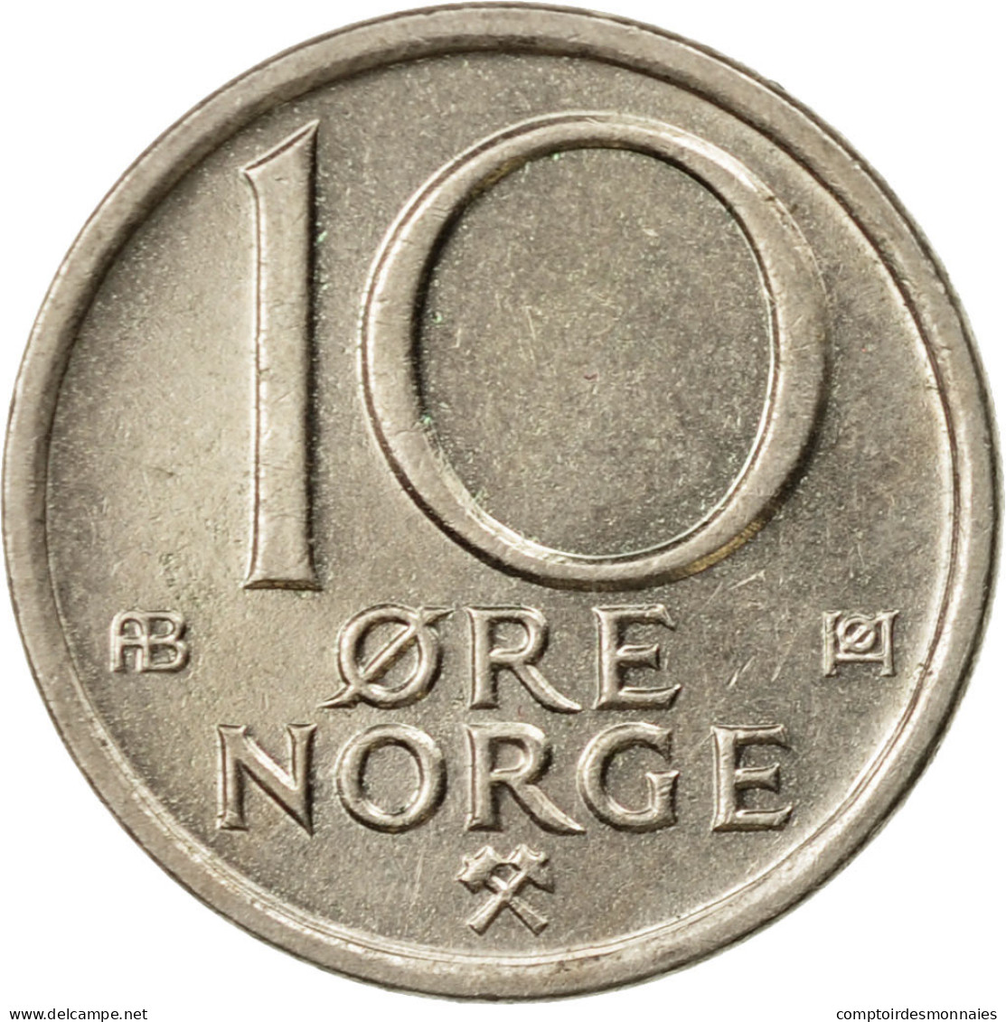 Monnaie, Norvège, Olav V, 10 Öre, 1978, TTB, Copper-nickel, KM:416 - Norvège