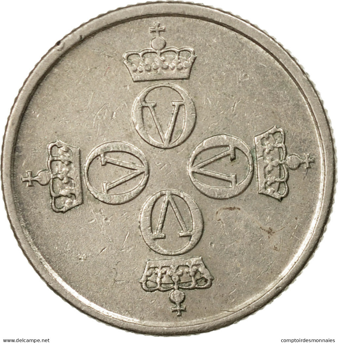 Monnaie, Norvège, Olav V, 25 Öre, 1976, TTB, Copper-nickel, KM:417 - Norvège