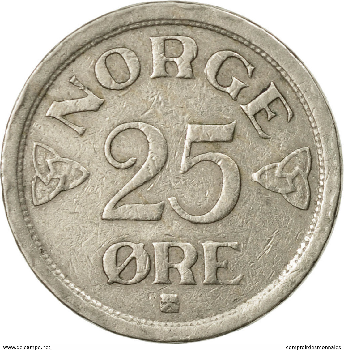 Monnaie, Norvège, Haakon VII, 25 Öre, 1956, TTB, Copper-nickel, KM:401 - Norvège