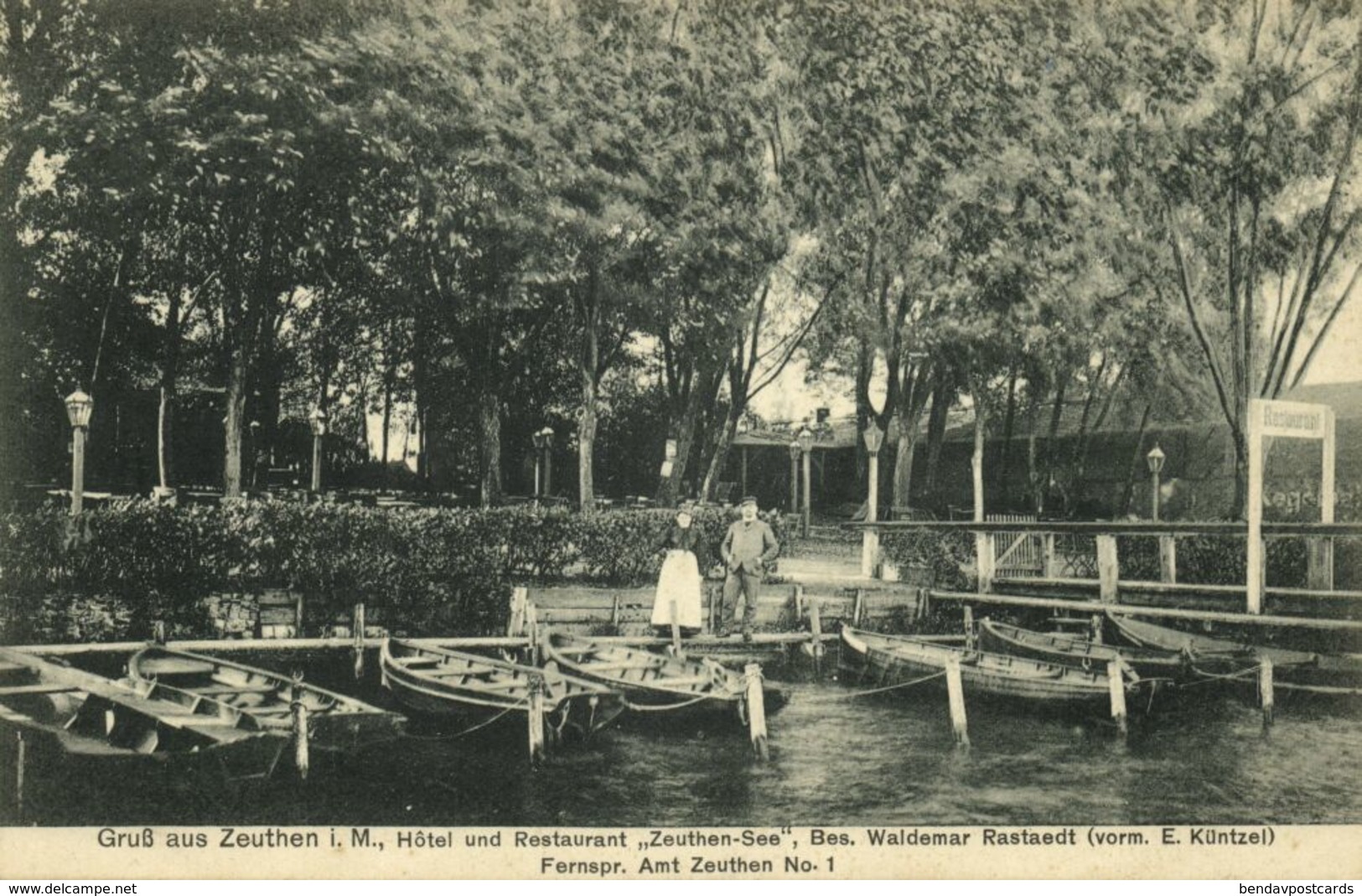 ZEUTHEN I. M., Hotel Und Restaurant "Zeuthen-See" (1915) AK - Zeuthen