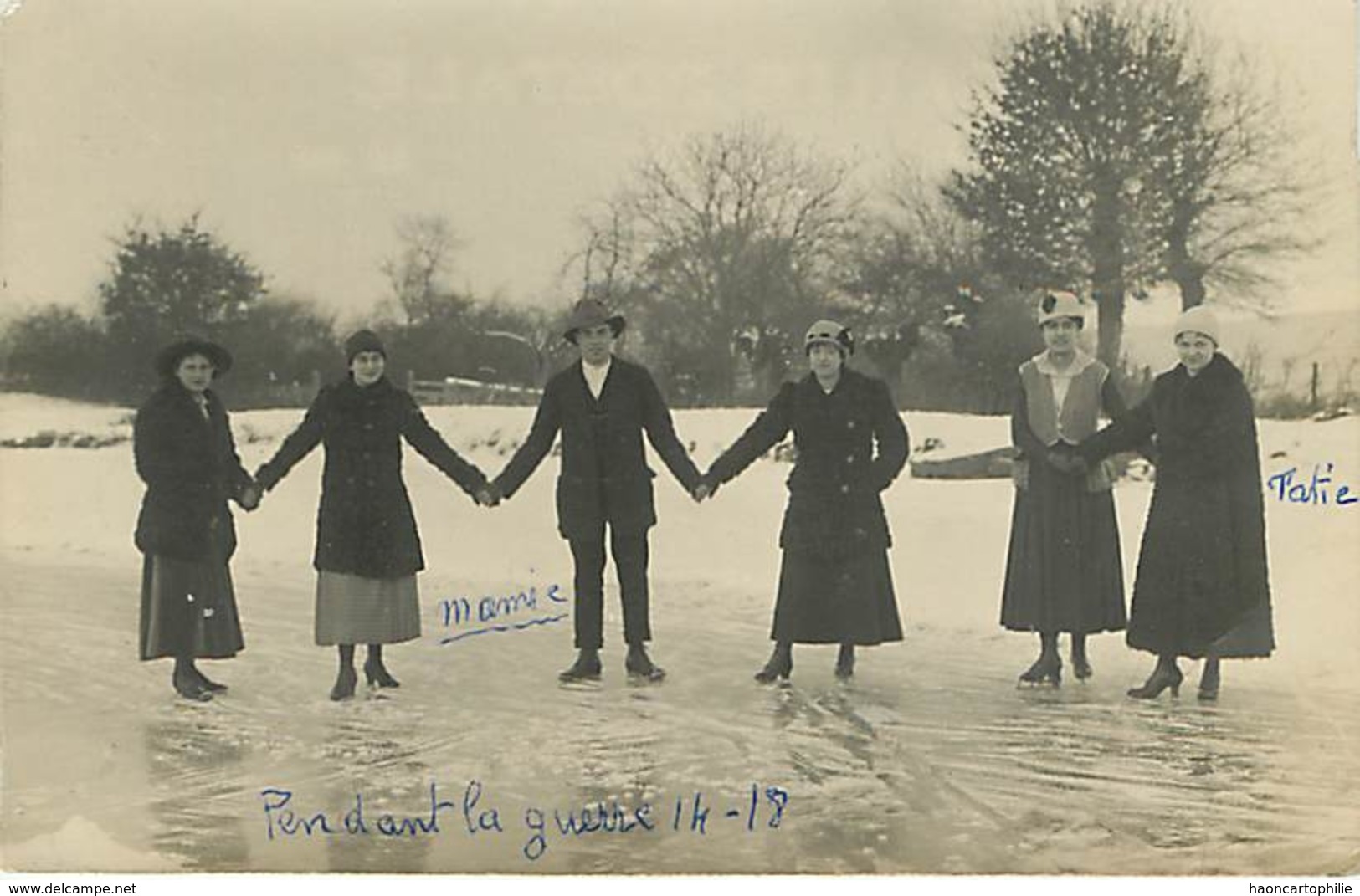 Carte Photo Patinage A Situer - Kunstschaatsen