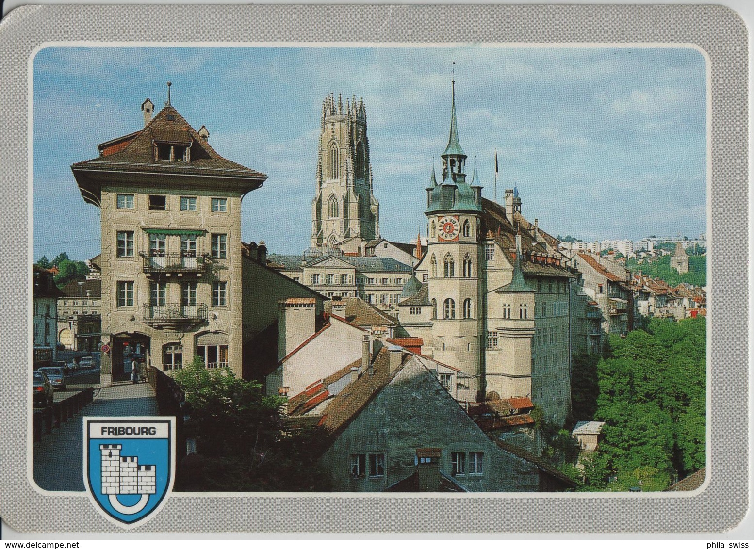 Fribourg - L'Hotel De Ville Et Cathedrale - Fribourg