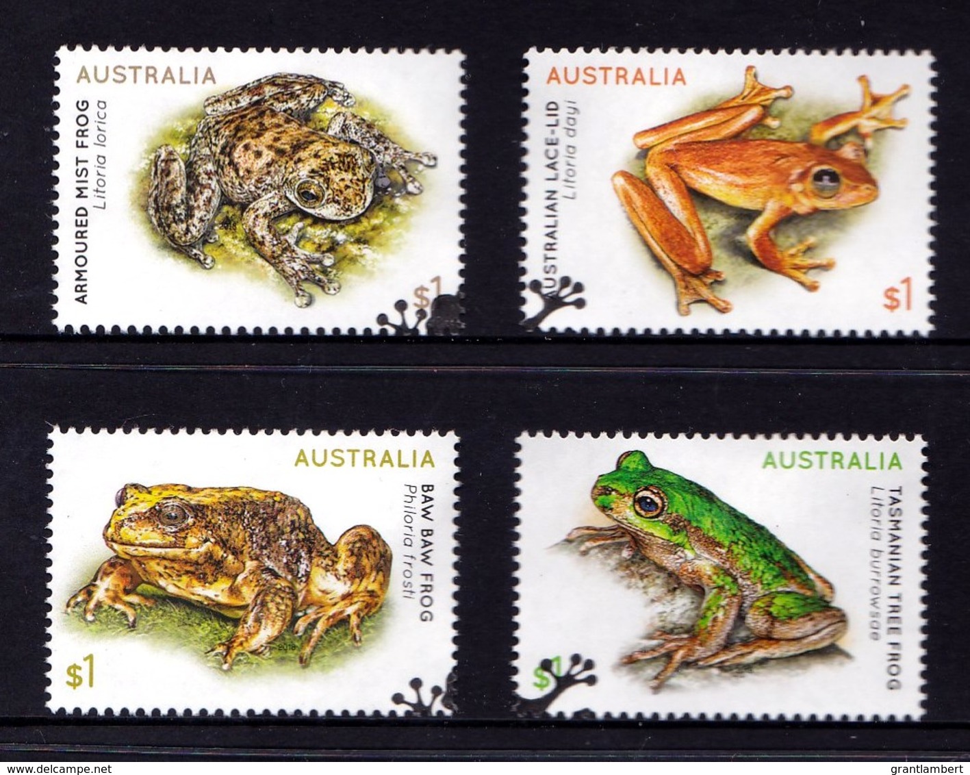 Australia 2018 Frogs Set Of 4 Used - Oblitérés