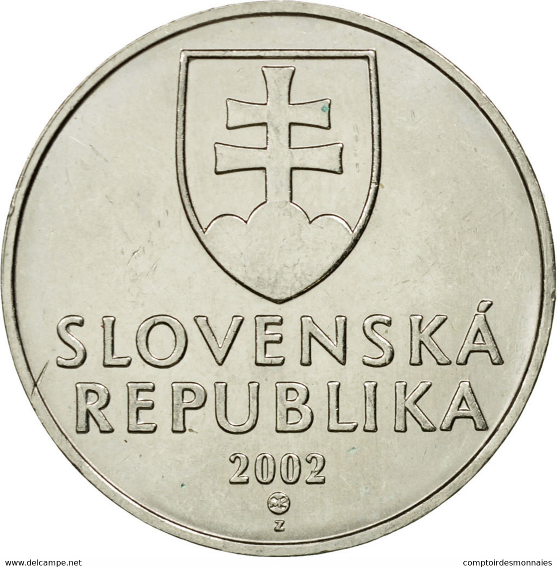 Monnaie, Slovaquie, 2 Koruna, 2002, TTB, Nickel Plated Steel, KM:13 - Slovaquie