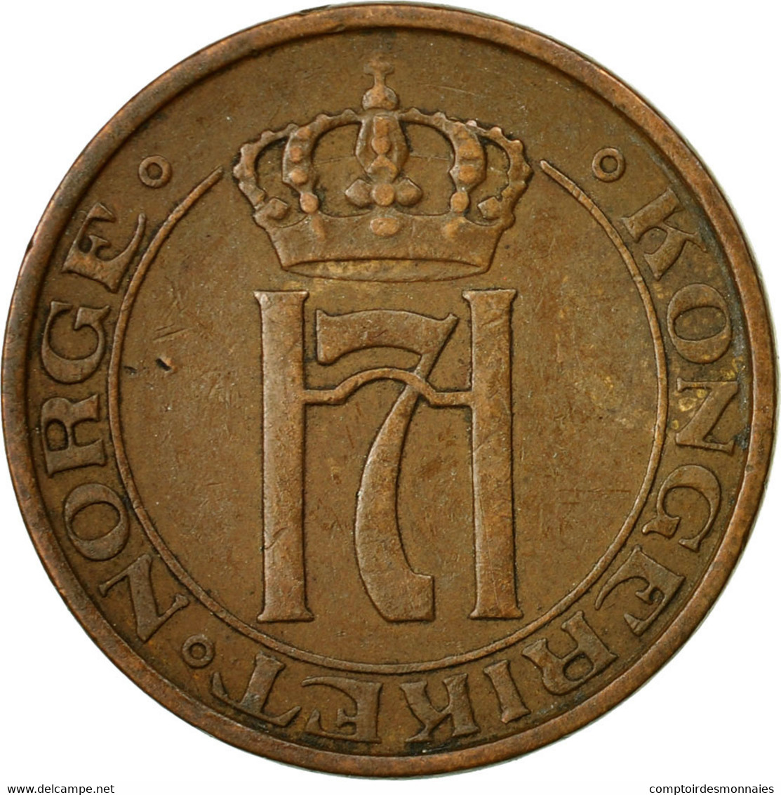 Monnaie, Norvège, Haakon VII, 2 Öre, 1939, TTB, Bronze, KM:371 - Norvège