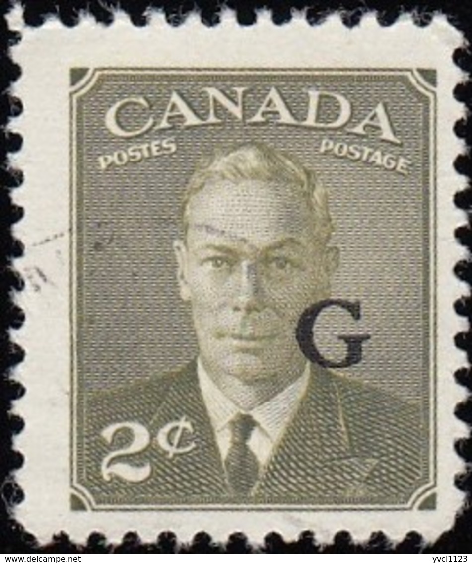 CANADA - Scott #O17 King George VI 'Overprinted' / Used - Overprinted