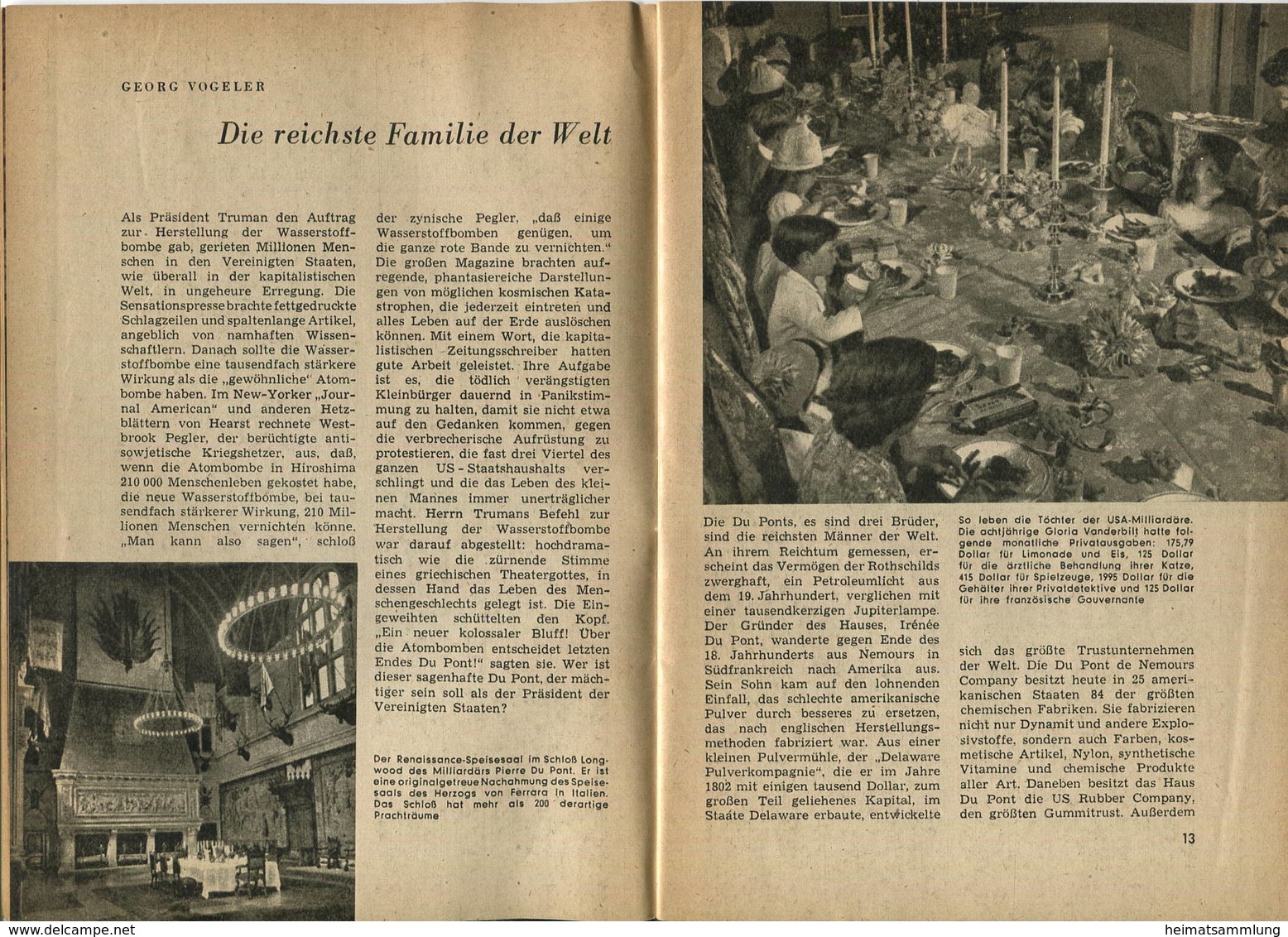 USA In Wort Und Bild - Heft 3 1950 - 50 Seiten Mit Vielen Abbildungen - Política Contemporánea