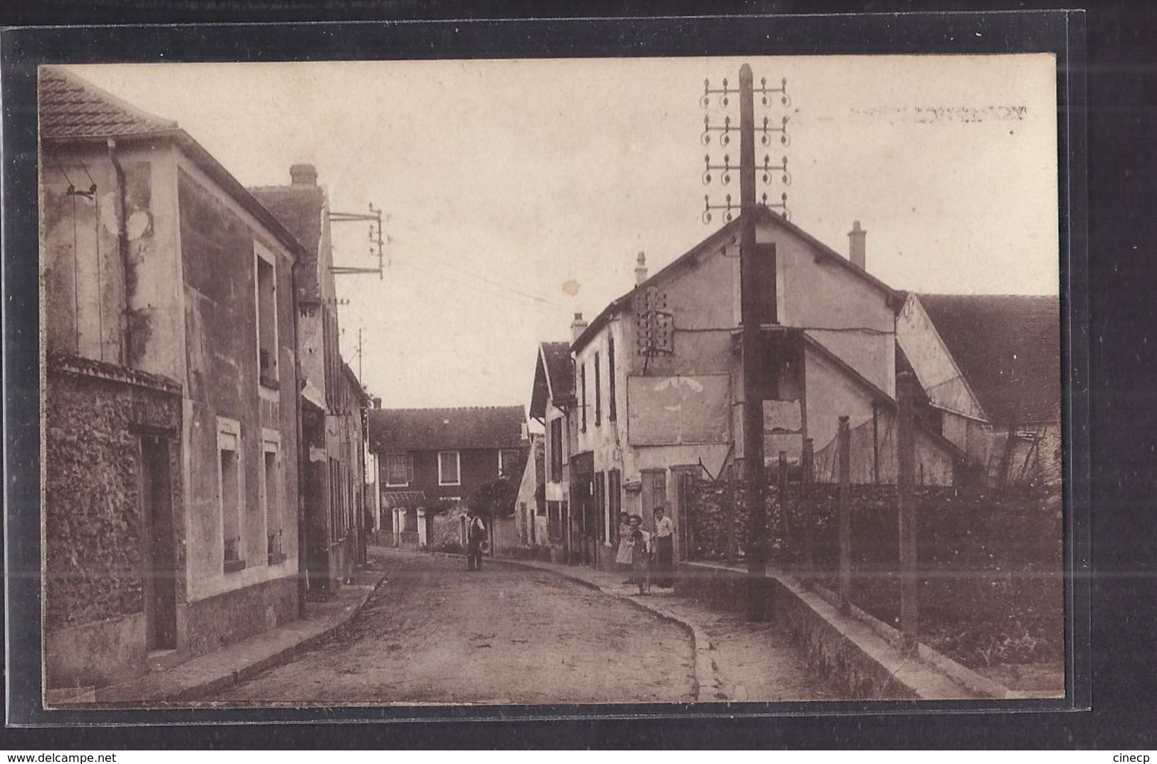 CPSM 78 - MORAINVILLIERS - Route D'Ecquevilly - TB PLAN Rue CENTRE VILLAGE - Jolie ANIMATION 1954 - Morainvilliers