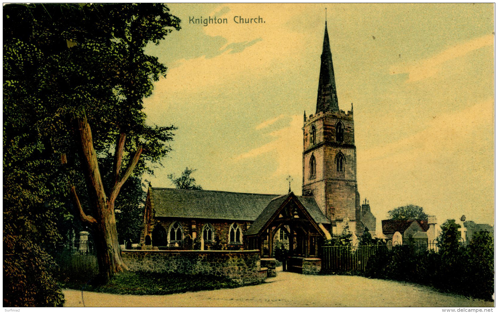 RADNORSHIRE -  KNIGHTON CHURCH Pow94 - Radnorshire