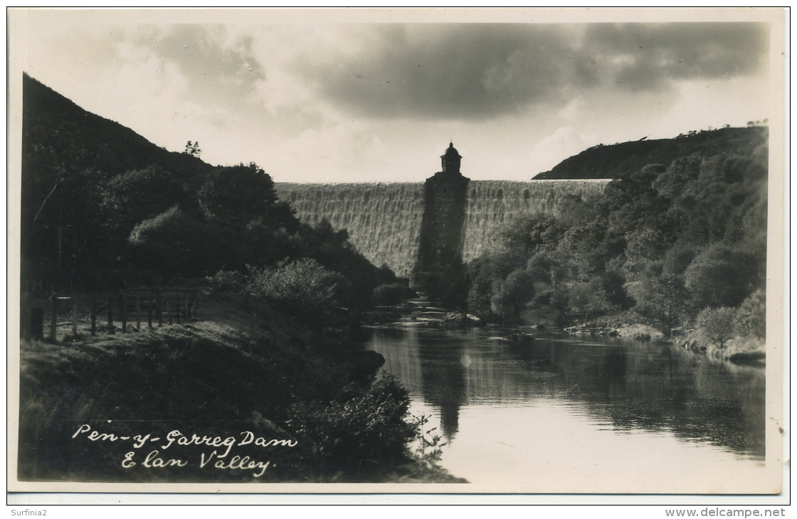 RADNORSHIRE -  RHAYADER - ELAN VALLEY - PEN-Y-GARREG DAM RP  Pow4 - Radnorshire