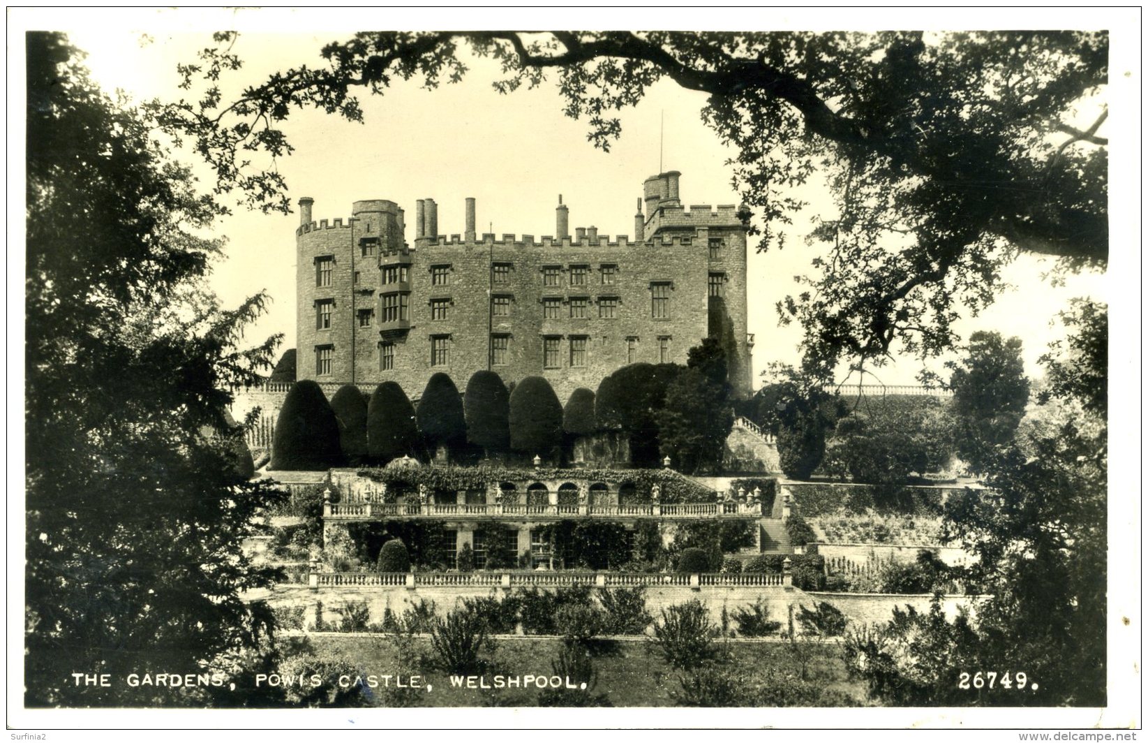 MONTGOMERYSHIRE - WELSHPOOL - POWIS CASTLE - THE GARDENS RP Pow84 - Montgomeryshire