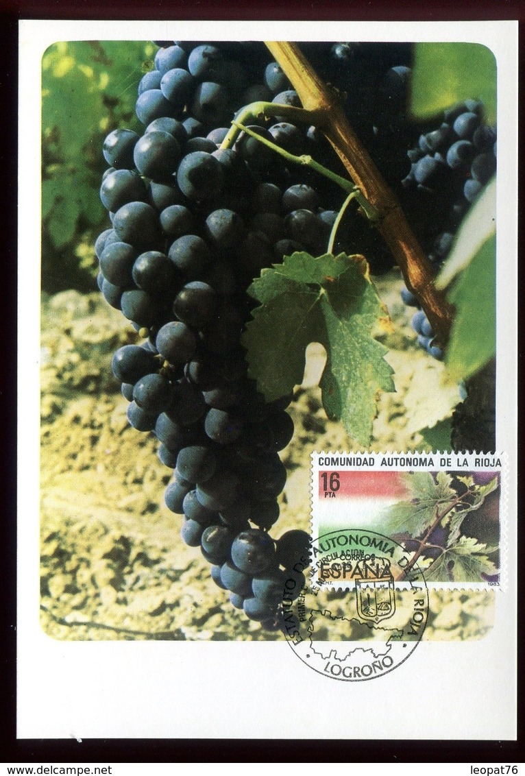 Espagne - Carte Maximum 1983 - Fruits - Raisin - O 206 - Tarjetas Máxima