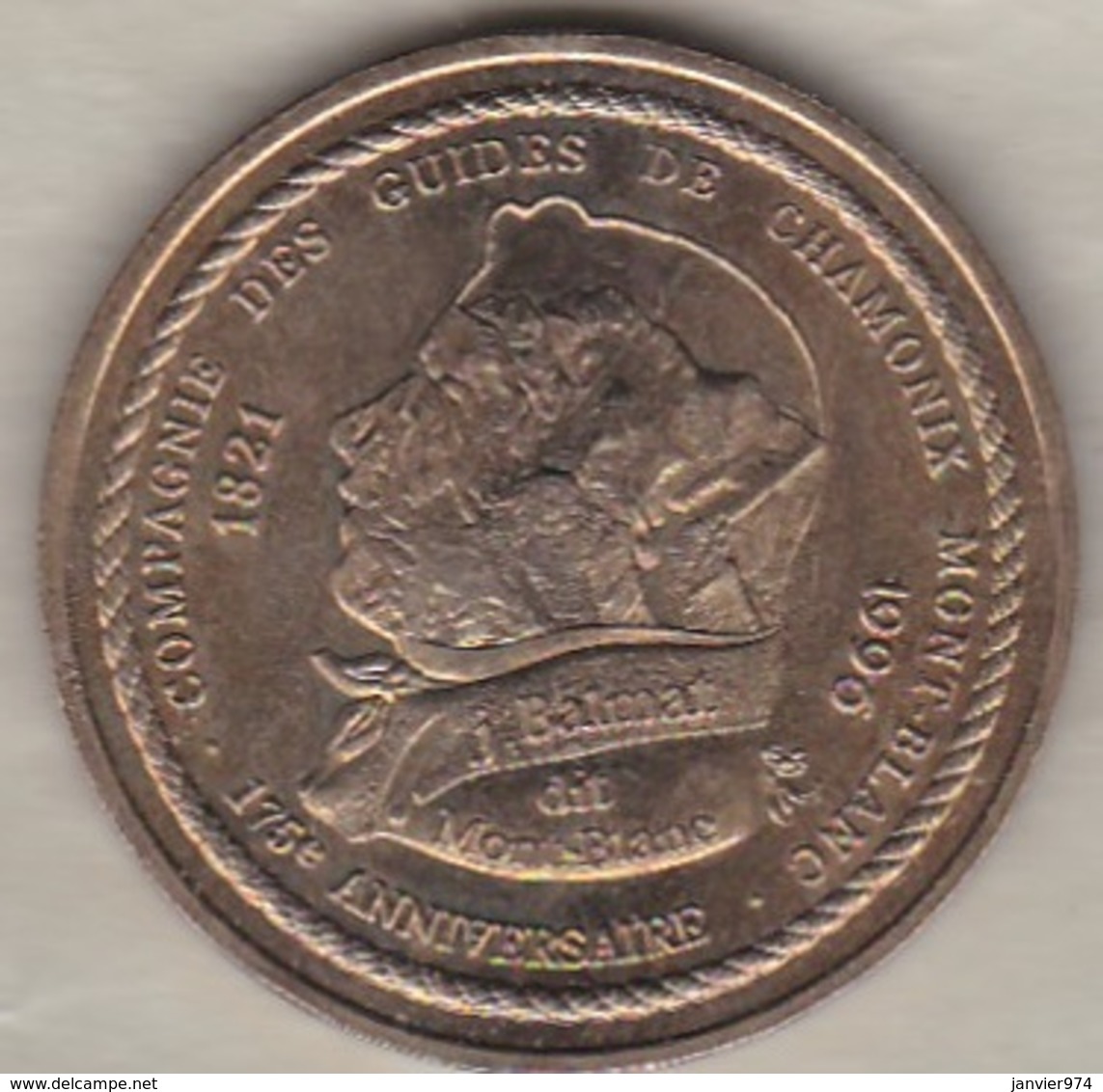 1,5 Euro 1996 De Chamonix Mont-Blanc , 175 Anniversaire  De La Compagnie Des Guides 1821 -1996. - Euros Des Villes