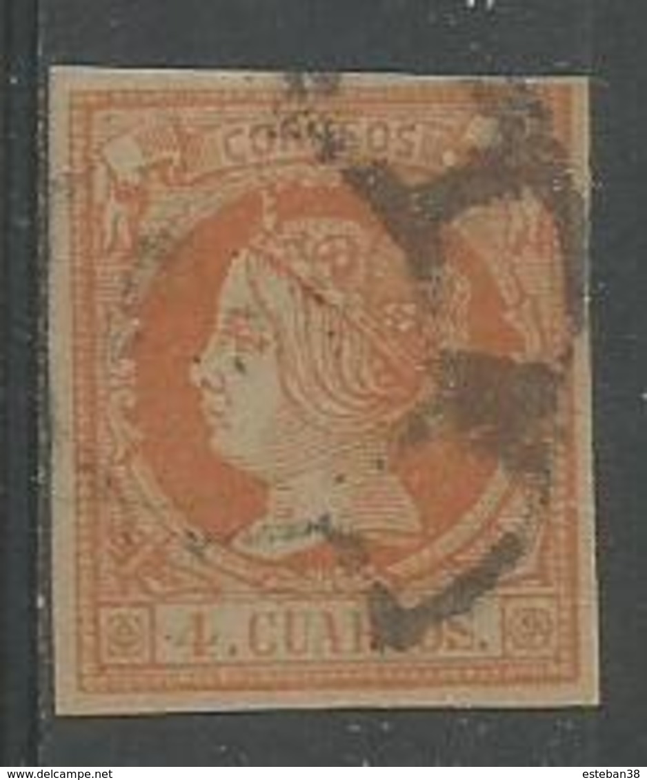 Isabel Ll 4c Orange S'vert Pâle - Used Stamps