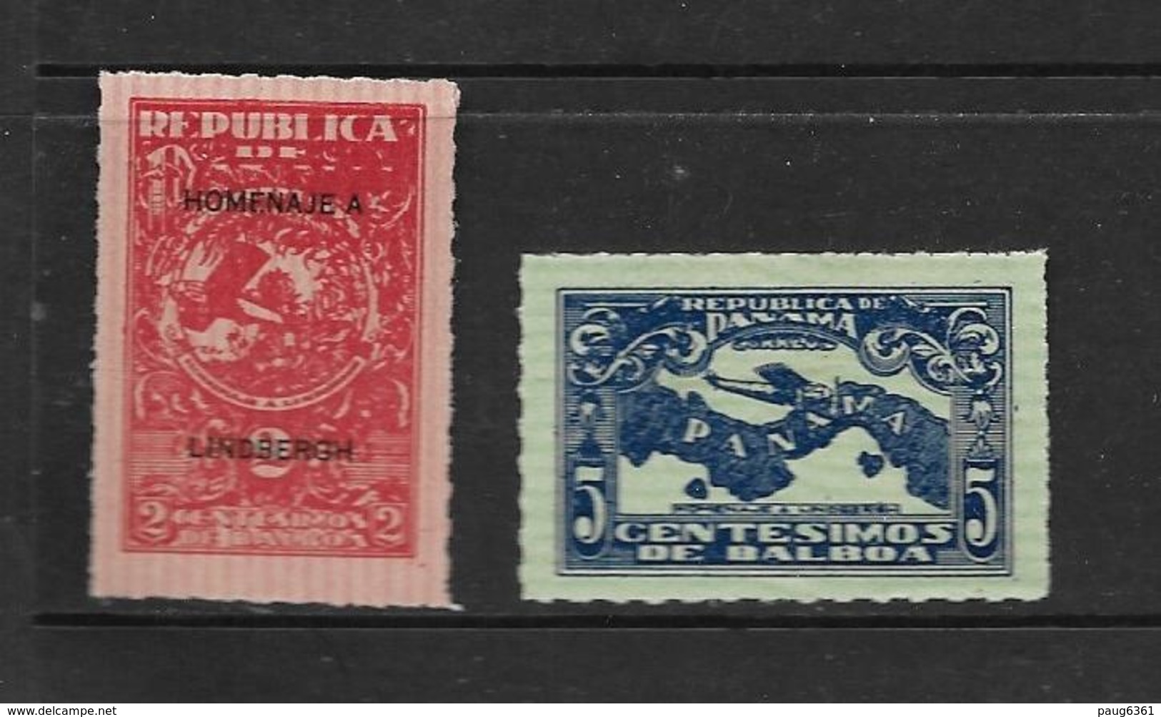 PANAMA 1928 VISITE DE LINDBERGH  YVERT N°157/58  NEUF MNH**/MLH* - Panama