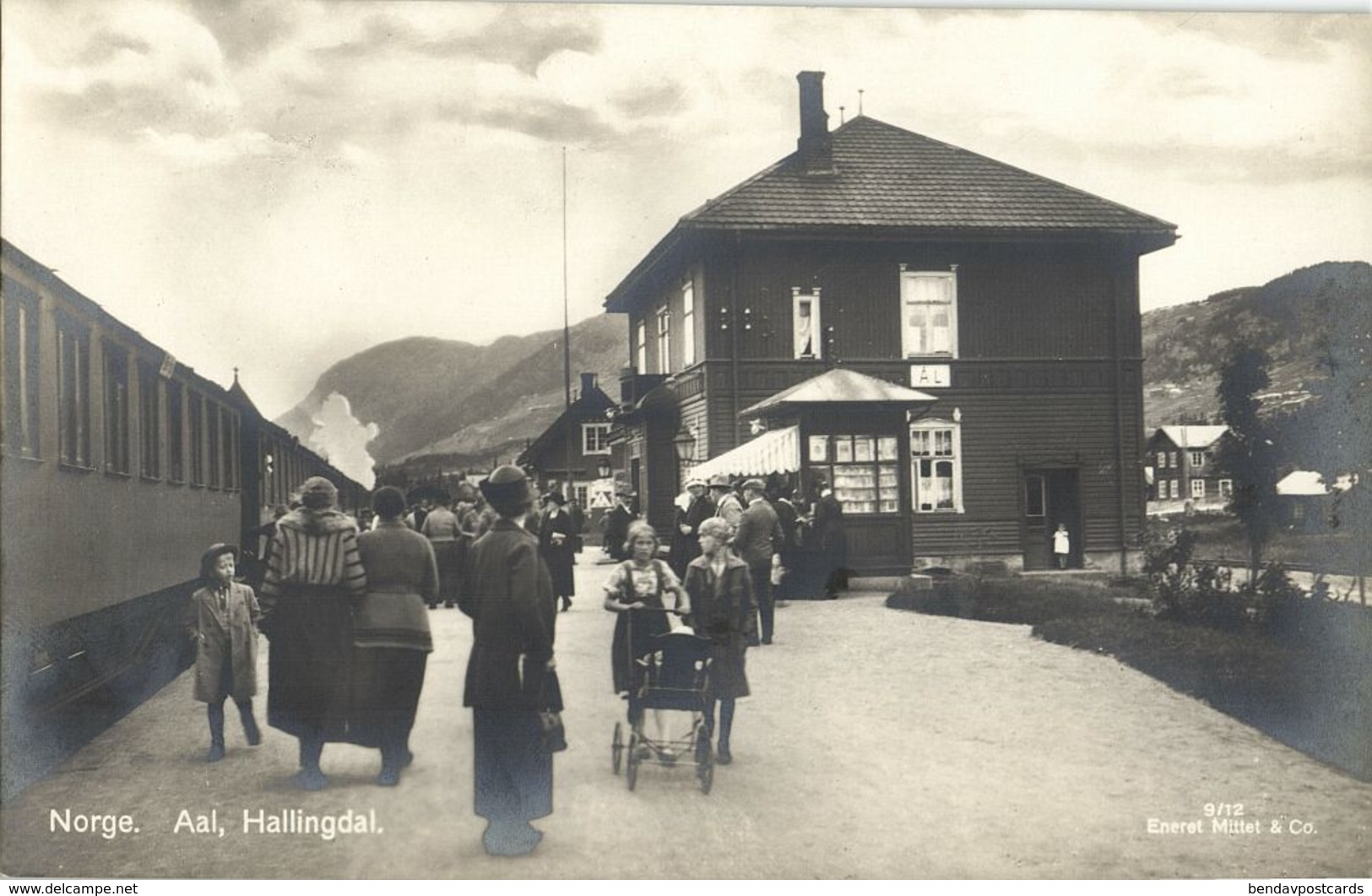 Norway Norge, AAL ÅL, Hallingdal, Railway Station (1928) RPPC Postcard - Norway
