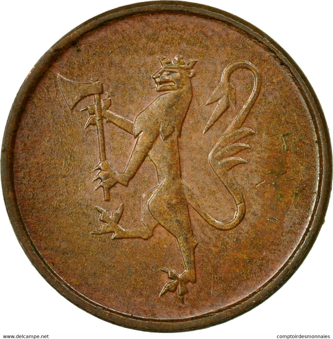 Monnaie, Norvège, Olav V, 5 Öre, 1976, TTB, Bronze, KM:415 - Norvège