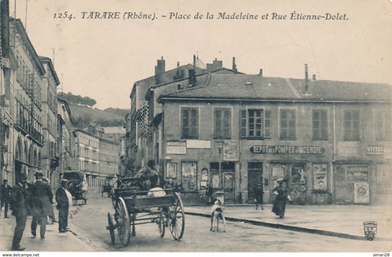 TARARE - N° 1254 - PLACE DE LA MADELEINE ET RUE ETIENNE DOLET - Tarare