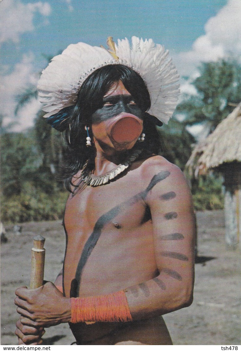 BRESIL--BRASIL NATIVO--indio Txucahamei Reserva Indigena Do Xingu--voir  2 Scans - Autres & Non Classés