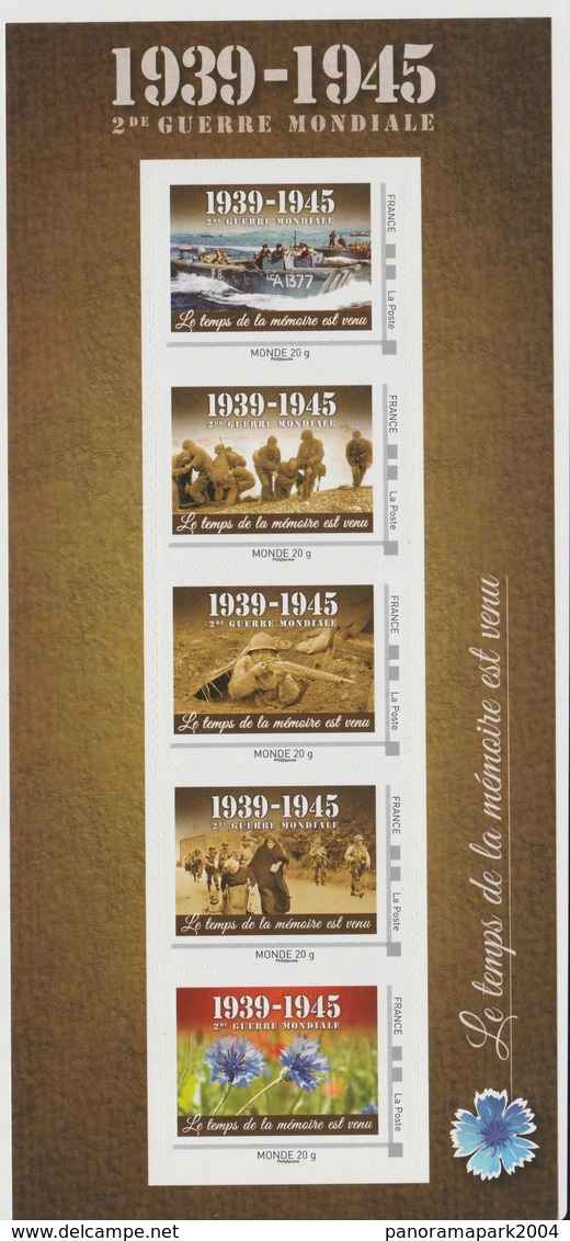 France 1939 - 1945 Bloc Collector Adhésif 2ème Guerre Mondial World War Second 2. Weltkrieg Le Temps De La Mémoire MNH** - Andere & Zonder Classificatie