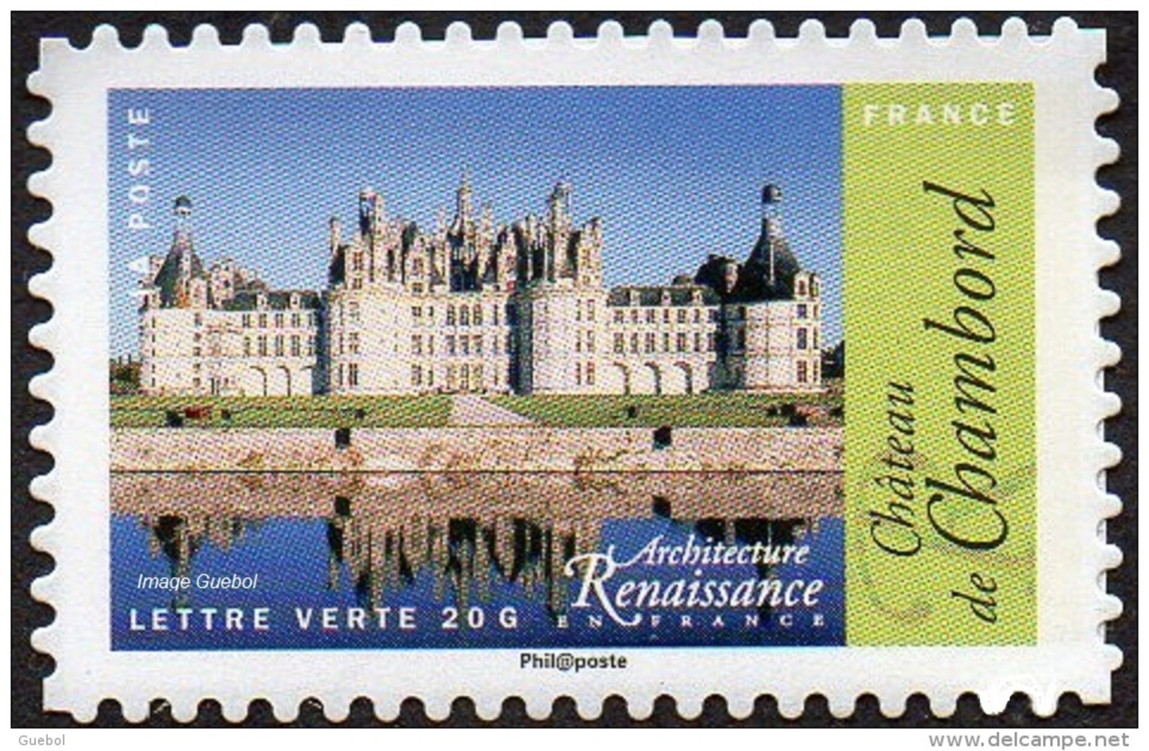 France Autoadhésif ** N° 1114 A - Architecture Renaissance - Château De Chambord - Provenance PRO - Unused Stamps