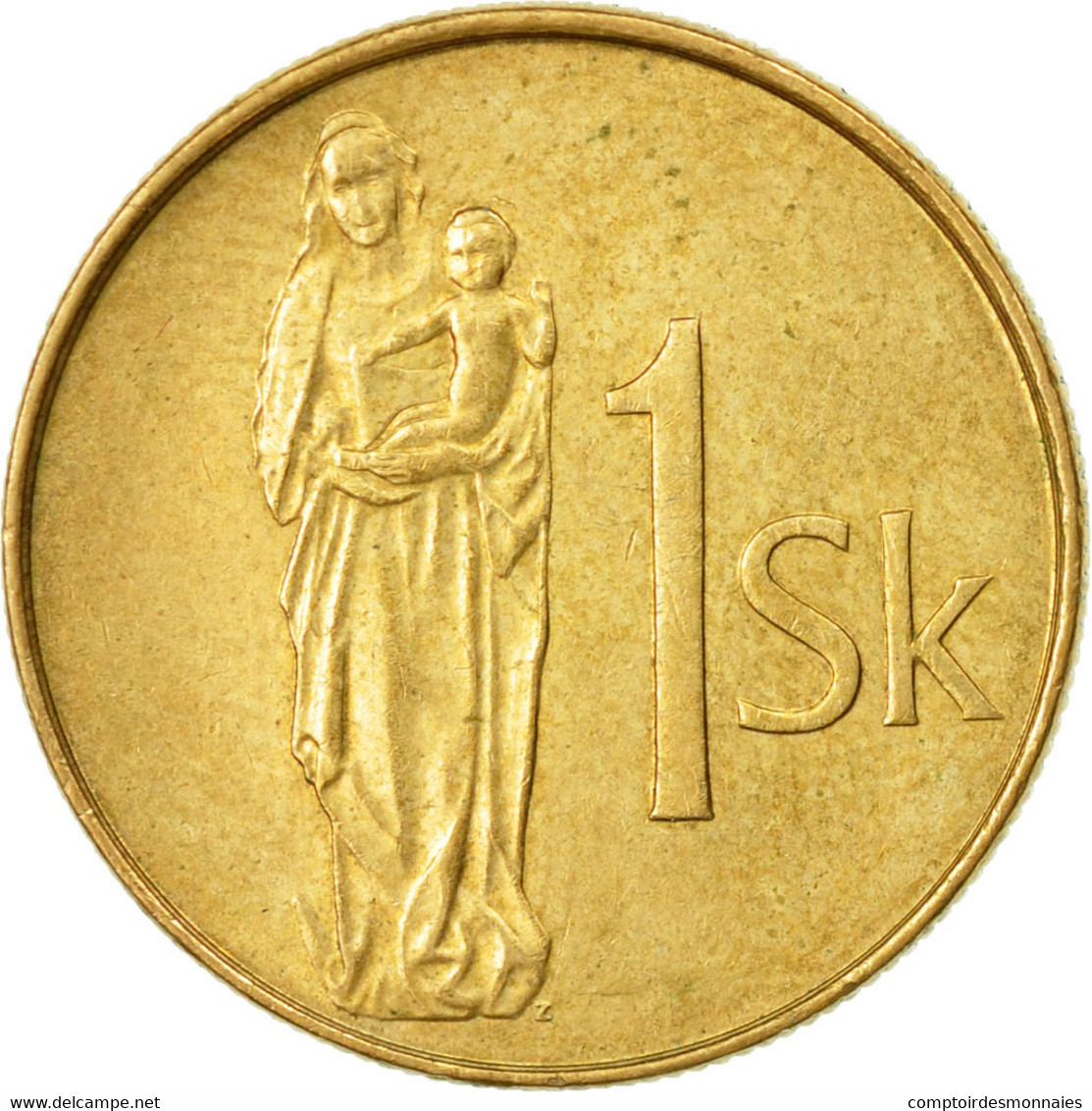 Monnaie, Slovaquie, Koruna, 2002, TTB, Bronze Plated Steel, KM:12 - Slowakei