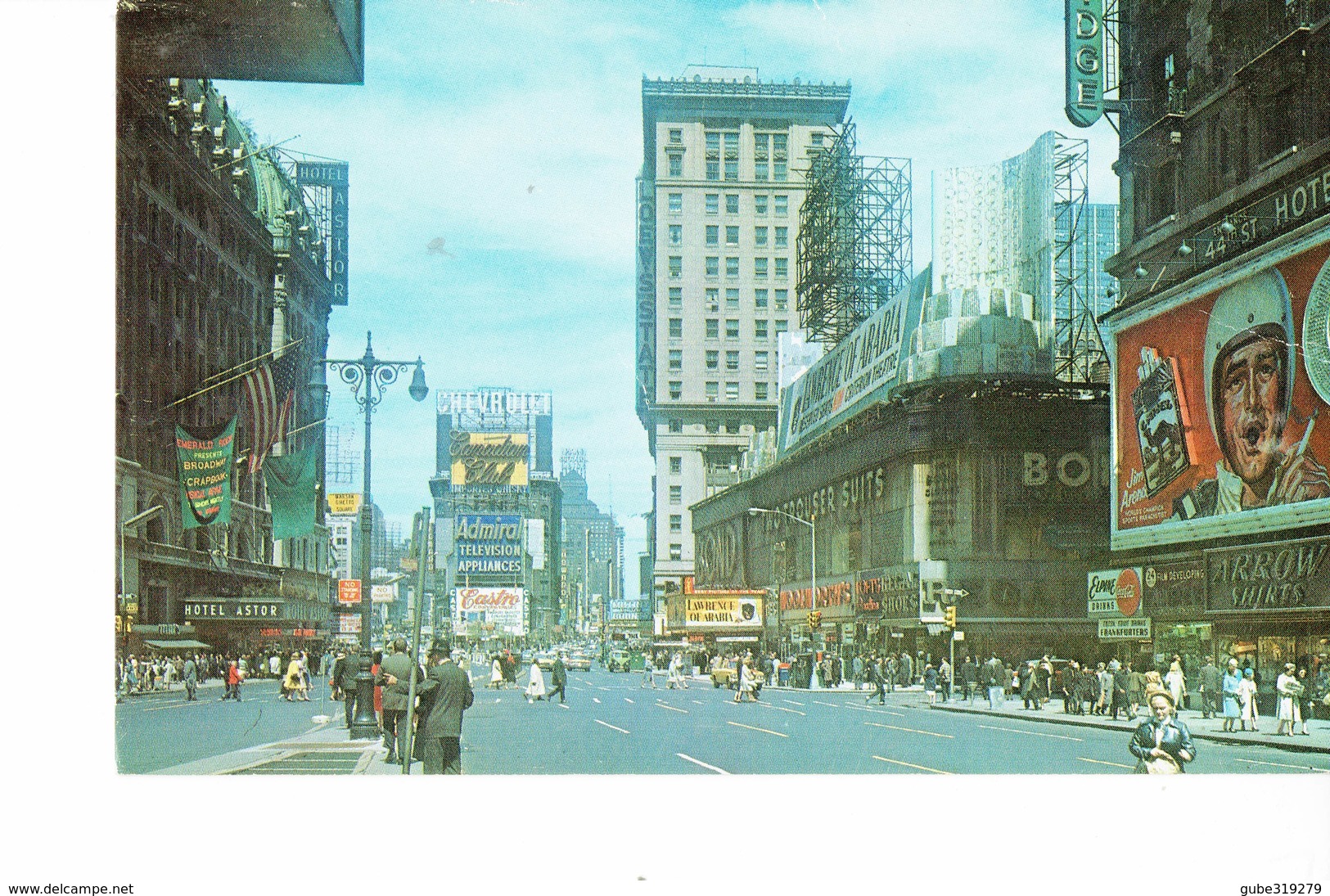 UNITED STATES  - VINTAGE  POSTCARD- N.Y- TIMES SQUARE - BROADWAY - SHINING -WRITTEN NO STAM NO ADDRESS POST 7260 - Broadway