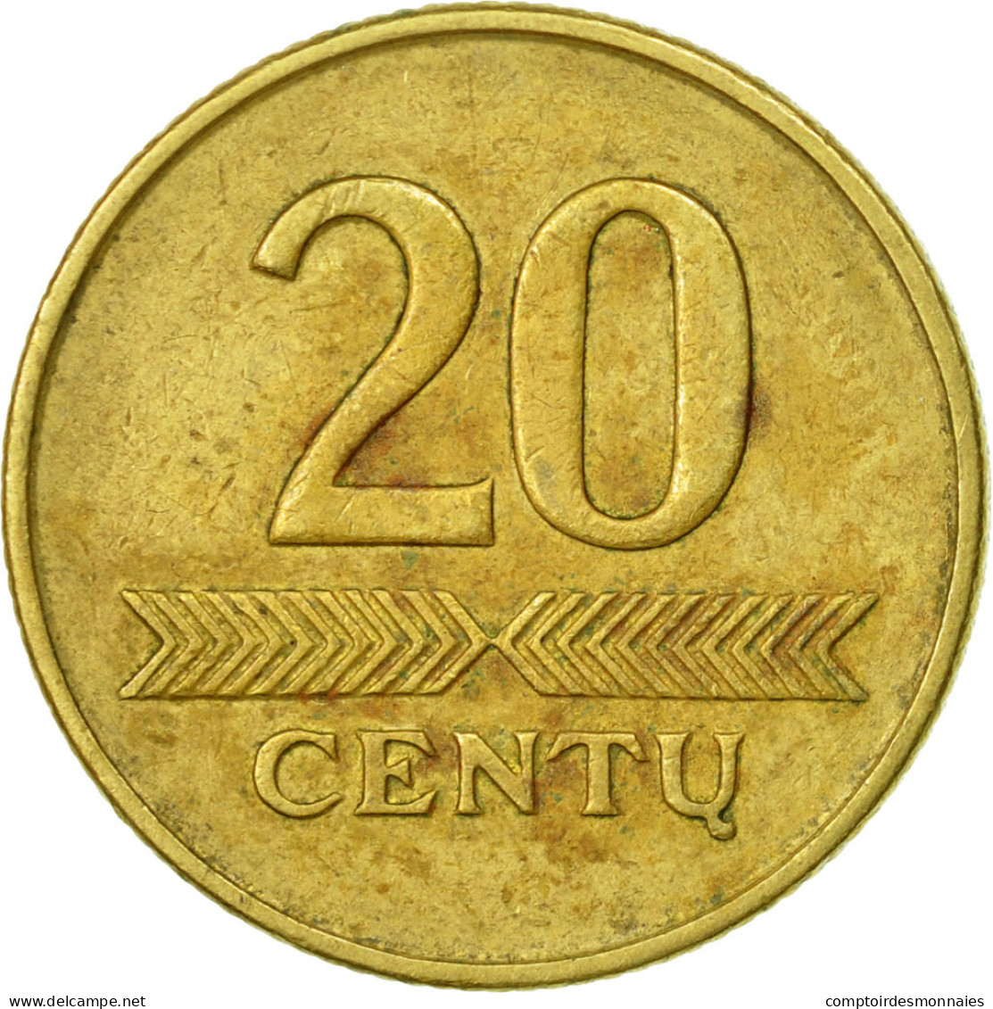 Monnaie, Lithuania, 20 Centu, 1997, TTB, Nickel-brass, KM:107 - Lituanie