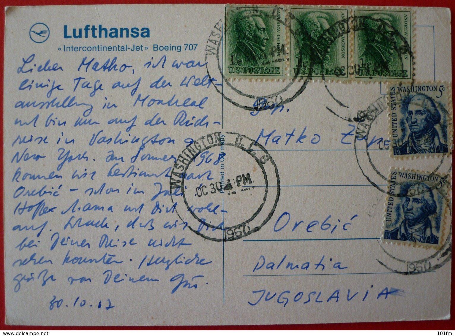 LUFTHANSA - BOEING 707 - 1946-....: Ere Moderne