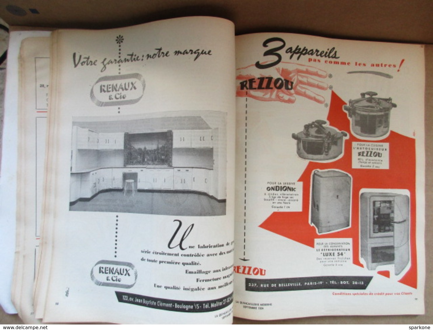 La quincaillerie moderne / fers et métaux / N° 105 Septembre 1954 / Publicité