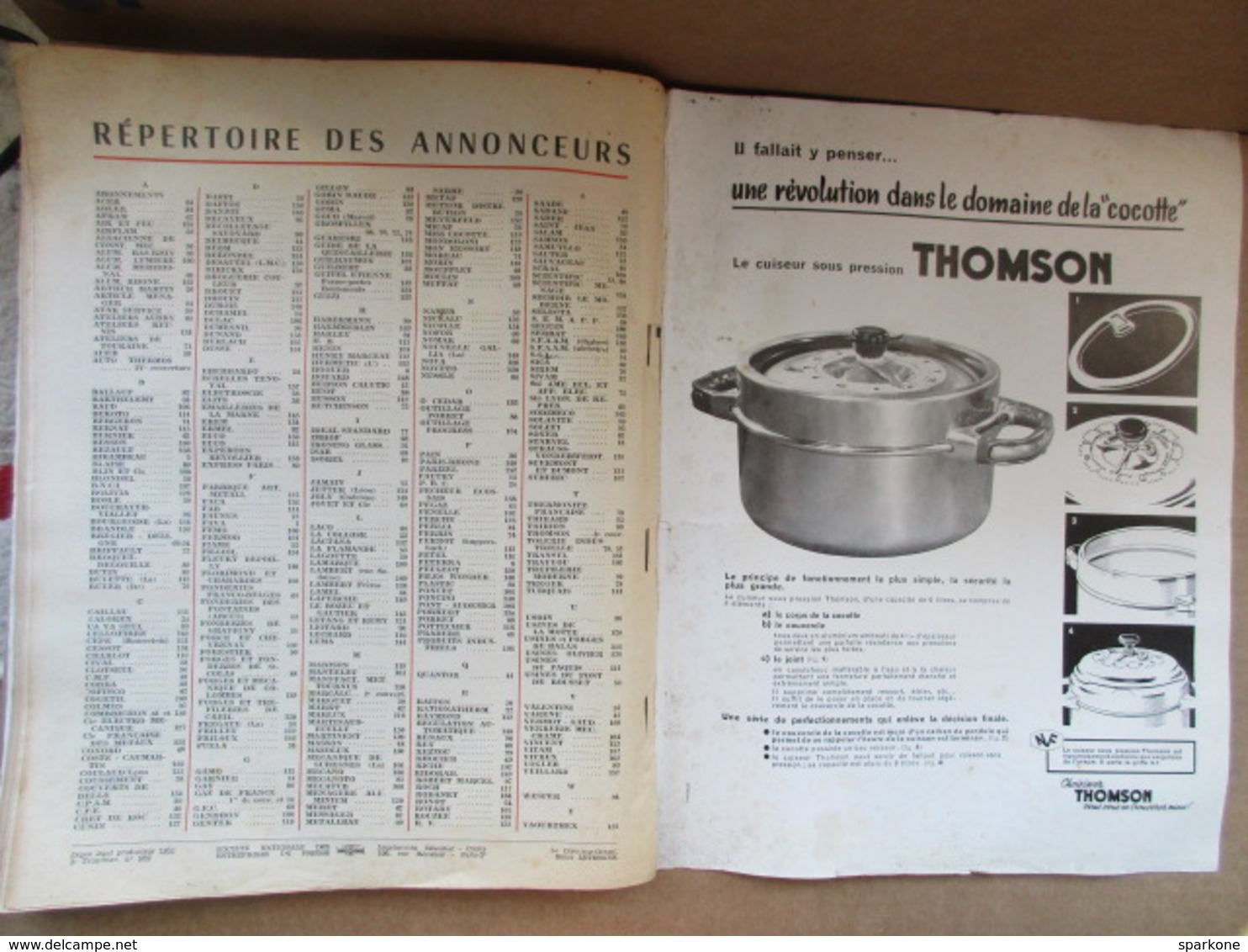 La quincaillerie moderne / fers et métaux / N° 105 Septembre 1954 / Publicité
