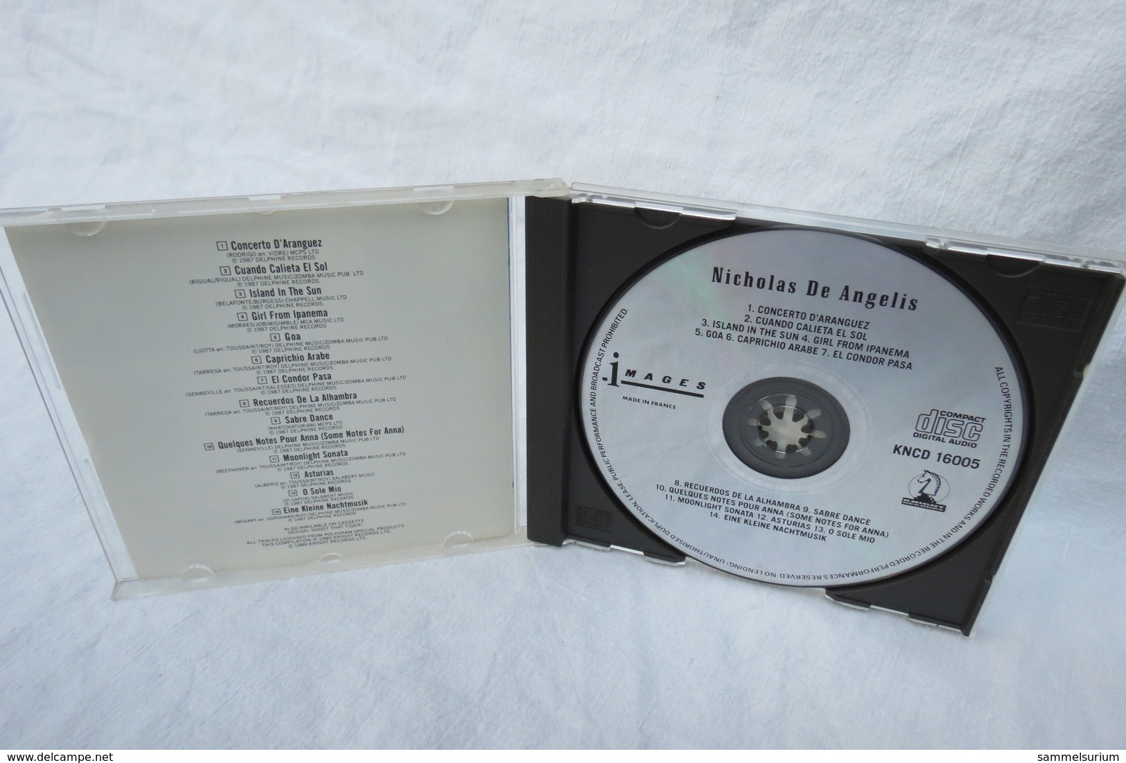 CD "Nicholas De Angelis" Images - Strumentali