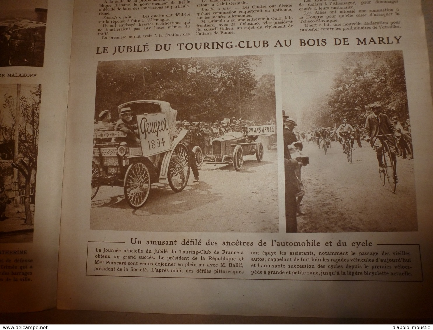 1919 LE MIROIR:Golf-minus;Jubilé Touring-Club à Marly;Récup-navires Torpillés;Foire-avions à Croyon;Aéro-police USA;etc - Français