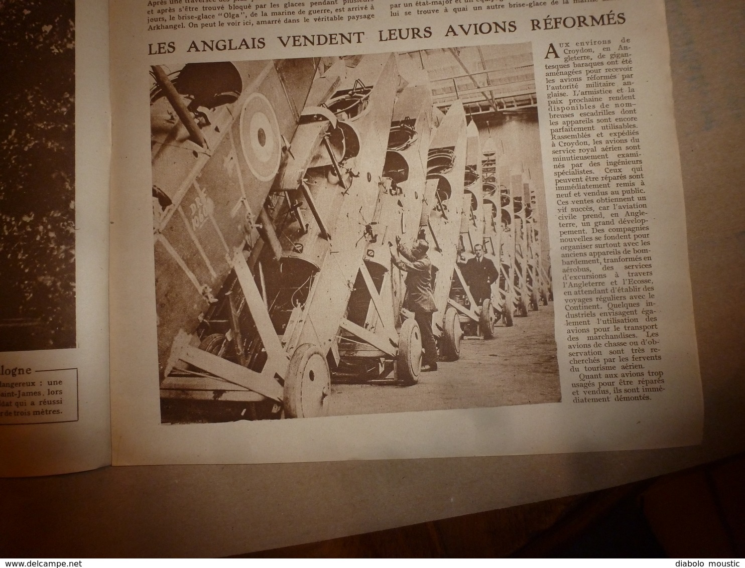 1919 LE MIROIR:Golf-minus;Jubilé Touring-Club à Marly;Récup-navires torpillés;Foire-avions à Croyon;Aéro-police USA;etc