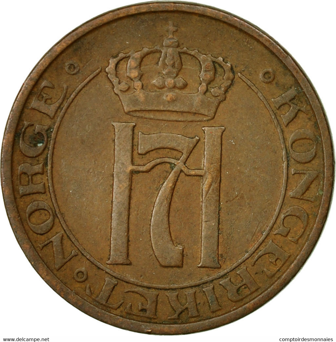 Monnaie, Norvège, Haakon VII, 2 Öre, 1938, TTB, Bronze, KM:371 - Norvège