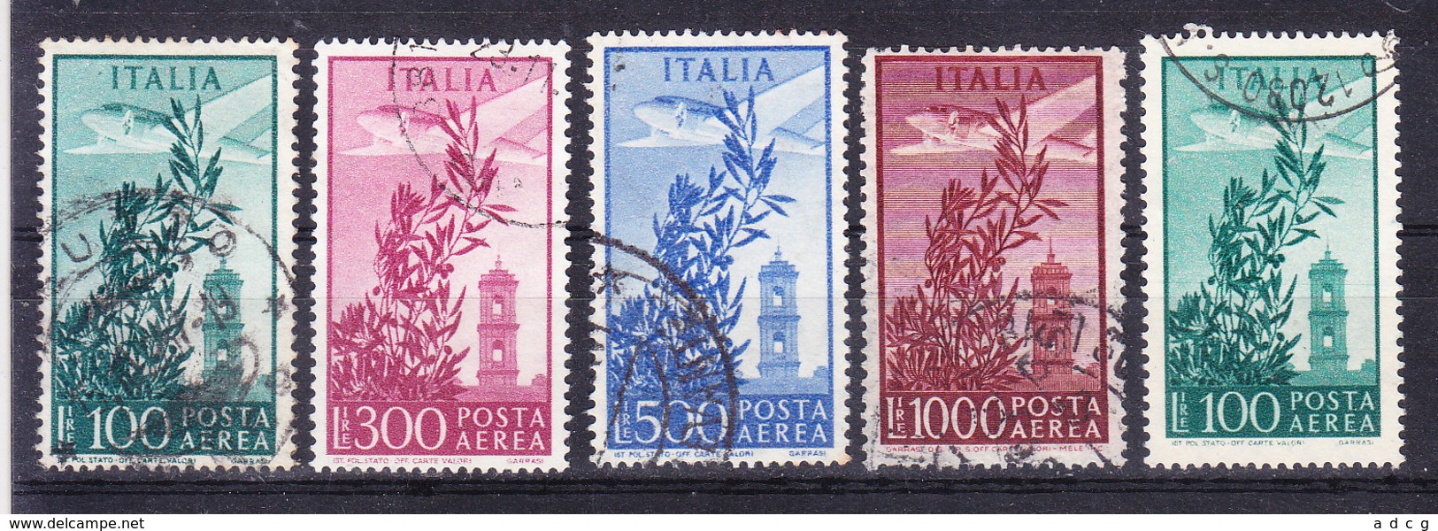 1955 1971 CAMPIDOGLIO POSTA AEREA STELLE Serie Completa  USATO - Posta Aerea