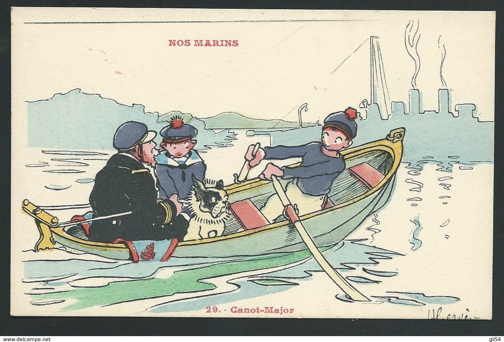 Nos Marins - 29 - Canot-major - Signée H. Gervèse  -  Xc90 - Gervese, H.