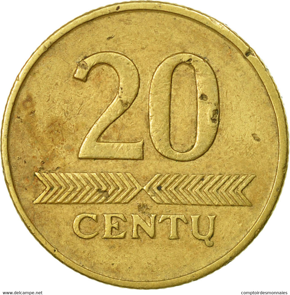 Monnaie, Lithuania, 20 Centu, 1997, TTB, Nickel-brass, KM:107 - Lithuania