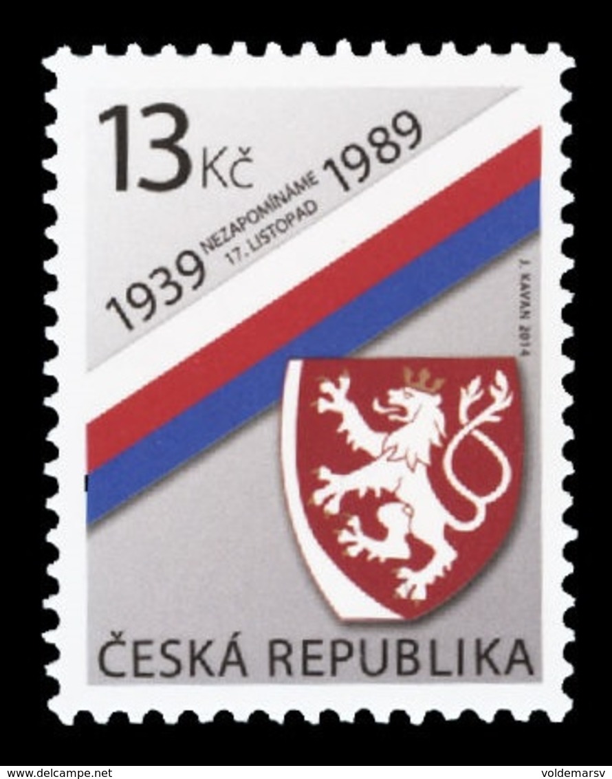 Czech Republic 2014 Mih. 825 Anniversary Of The 17th Of November MNH ** - Ungebraucht