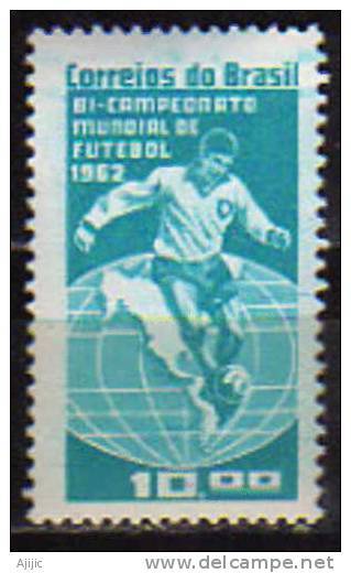 Bresil.   Coupe Du Monde Football Au Chili 1962.  1 T-p Neuf  ** - 1962 – Chili