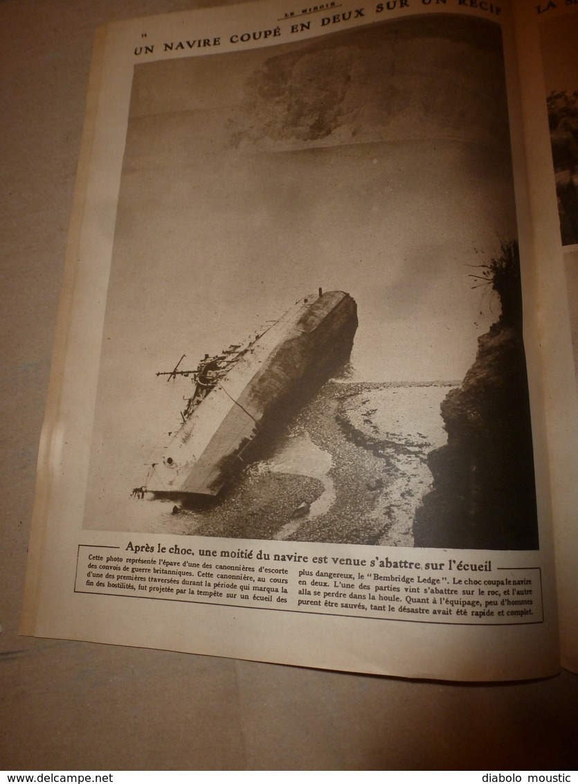 1919 LE MIROIR:Nos chasseurs à Essweiler;Berlin;Bruges;Cologne;Désastre au BEMBRIDGE LEDGE;Chasse des sous-marins;etc