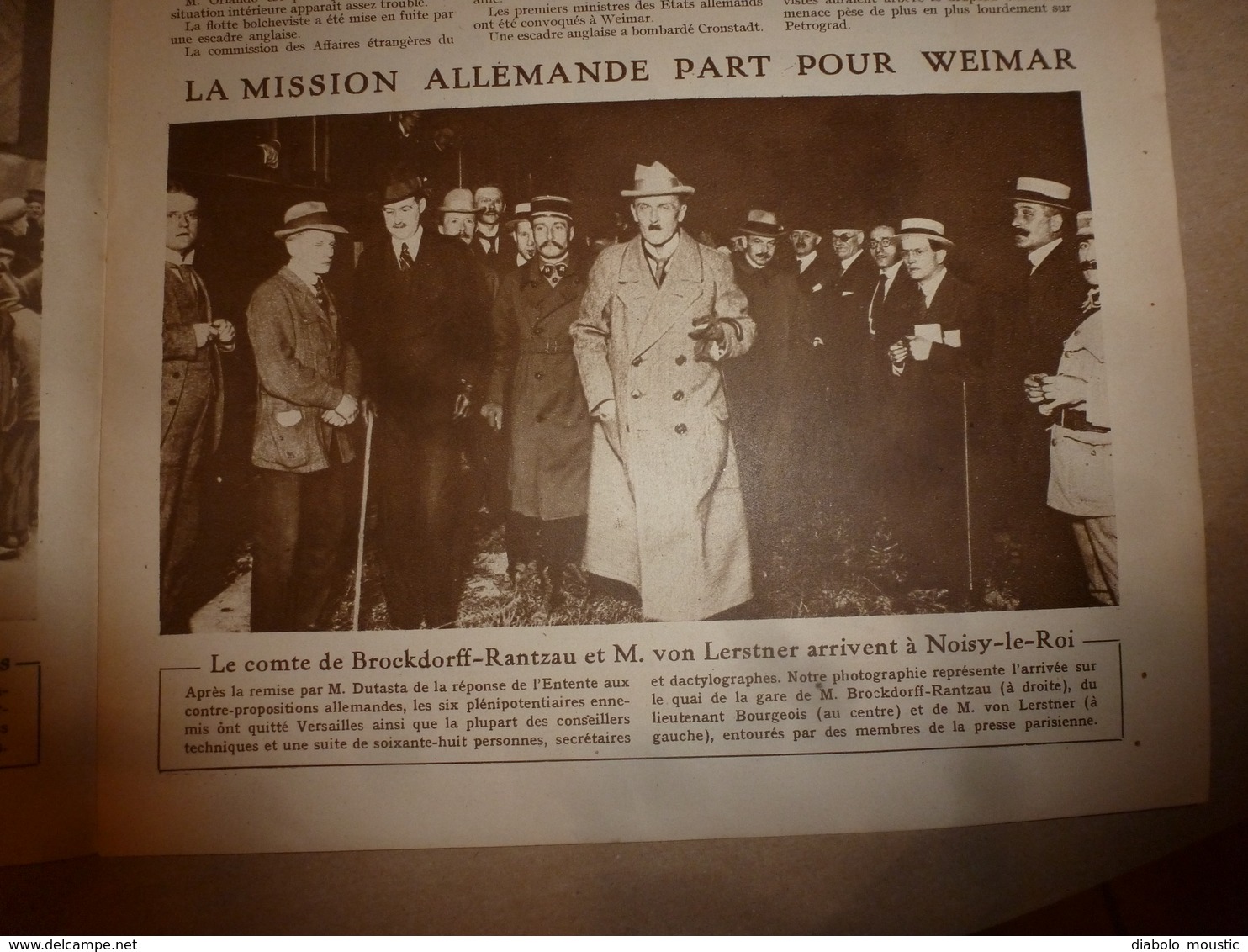 1919 LE MIROIR:Famine En Russie;Les Tziganes De Hongrie;Le Dirigeable Anglais R34;Invasion De Sauterelles Au Sahara;etc - Français