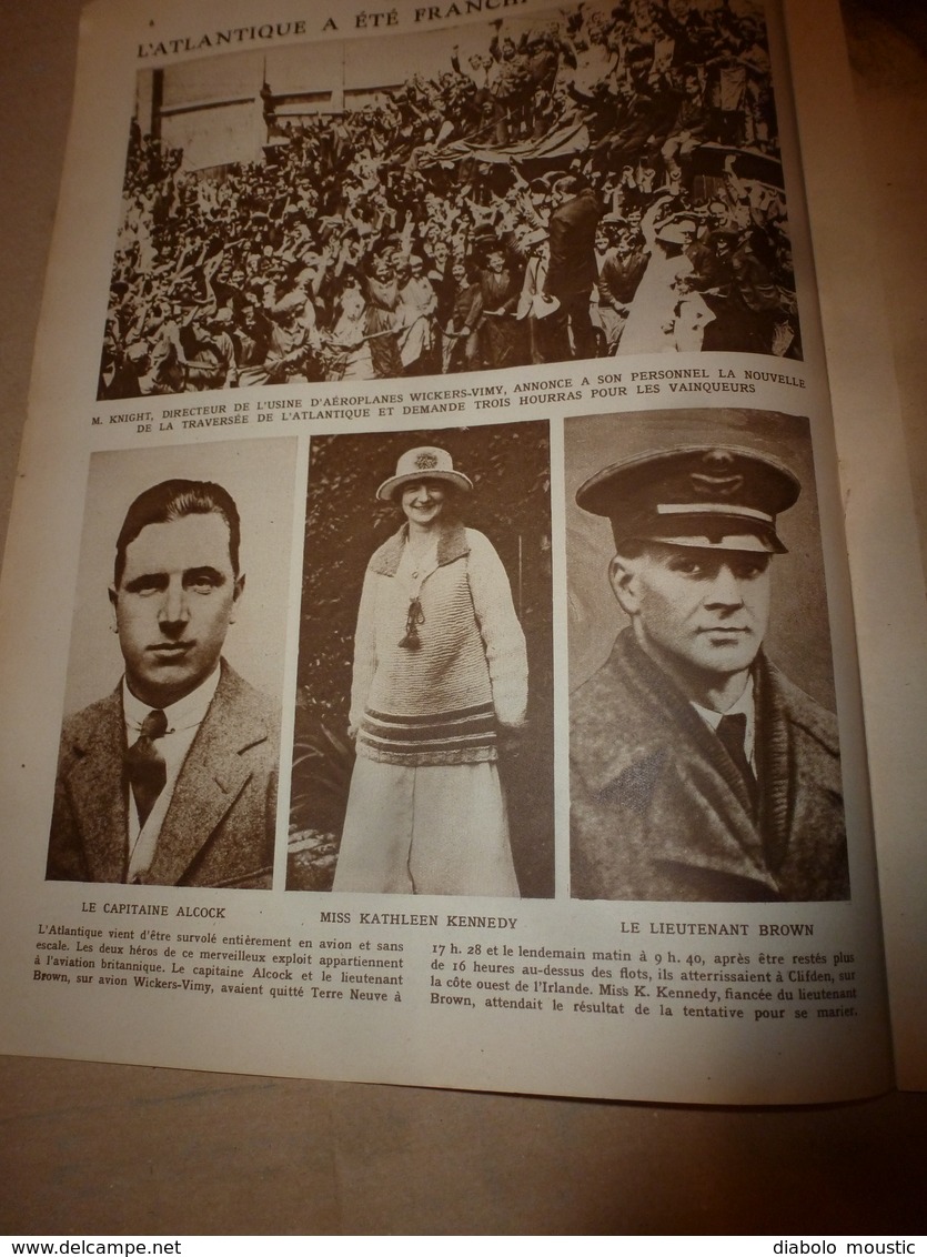 1919 LE MIROIR:Famine en Russie;Les tziganes de Hongrie;Le dirigeable anglais R34;Invasion de sauterelles au Sahara;etc