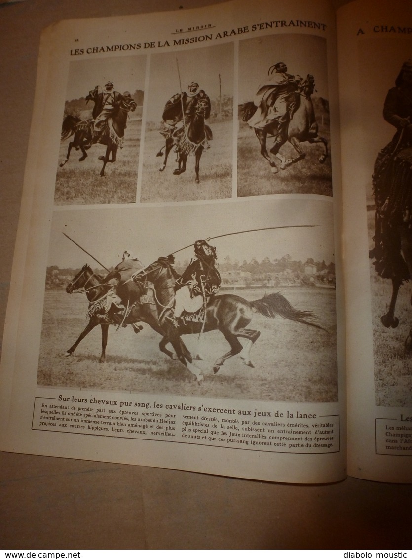 1919 LE MIROIR:Famine en Russie;Les tziganes de Hongrie;Le dirigeable anglais R34;Invasion de sauterelles au Sahara;etc