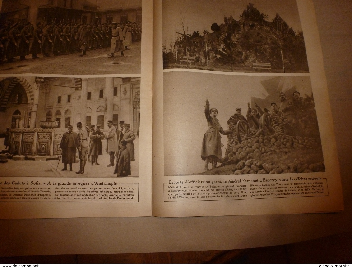 1919 LE MIROIR:Le pilote de la malle aérienne Owen Edmunds;Le cuirassé PENNSYLVANIA sur l'Udson; Andrinople; etc