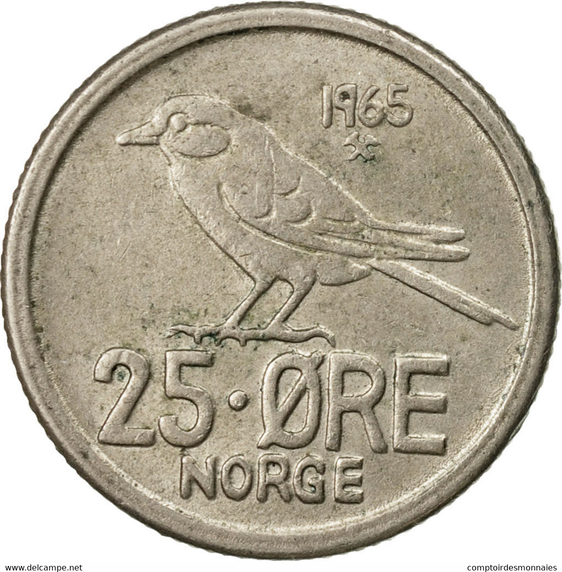 Monnaie, Norvège, Olav V, 25 Öre, 1965, TTB, Copper-nickel, KM:407 - Norvège